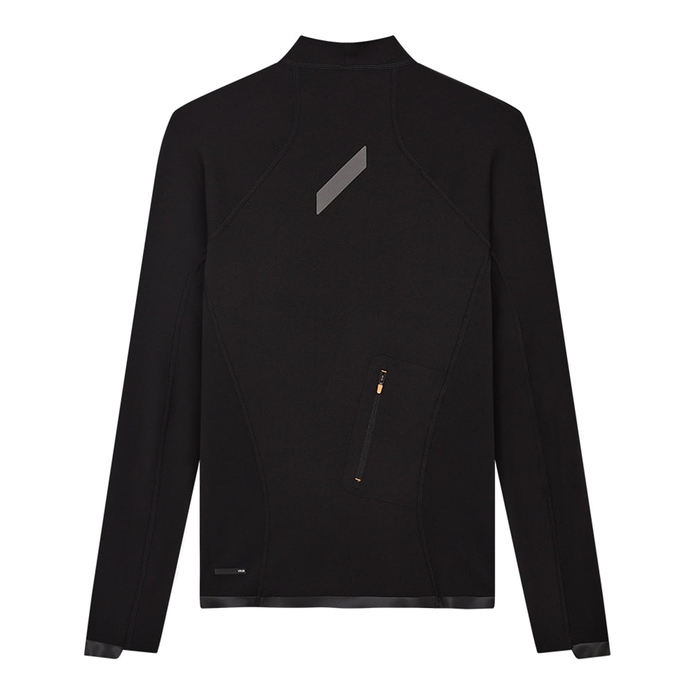 Soar Women's Advanced Windbreaker - BlackToe Running#colour_black