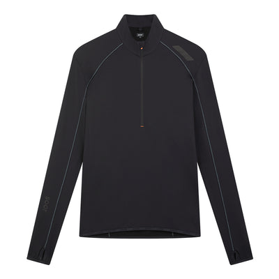 Soar Men's Wool Tech Top - BlackToe Running#colour_black