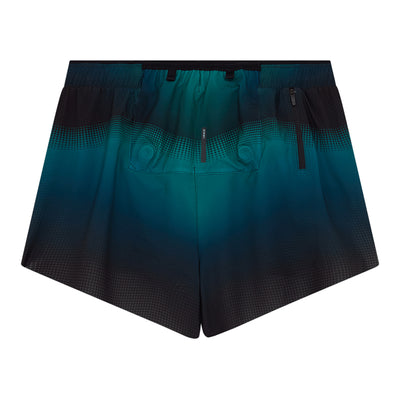 Soar Men's Marathon Shorts - BlackToe Running#colour_bright-teal-black