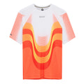 Soar Men's Race Tee - BlackToe Running#colour_orange-red-white