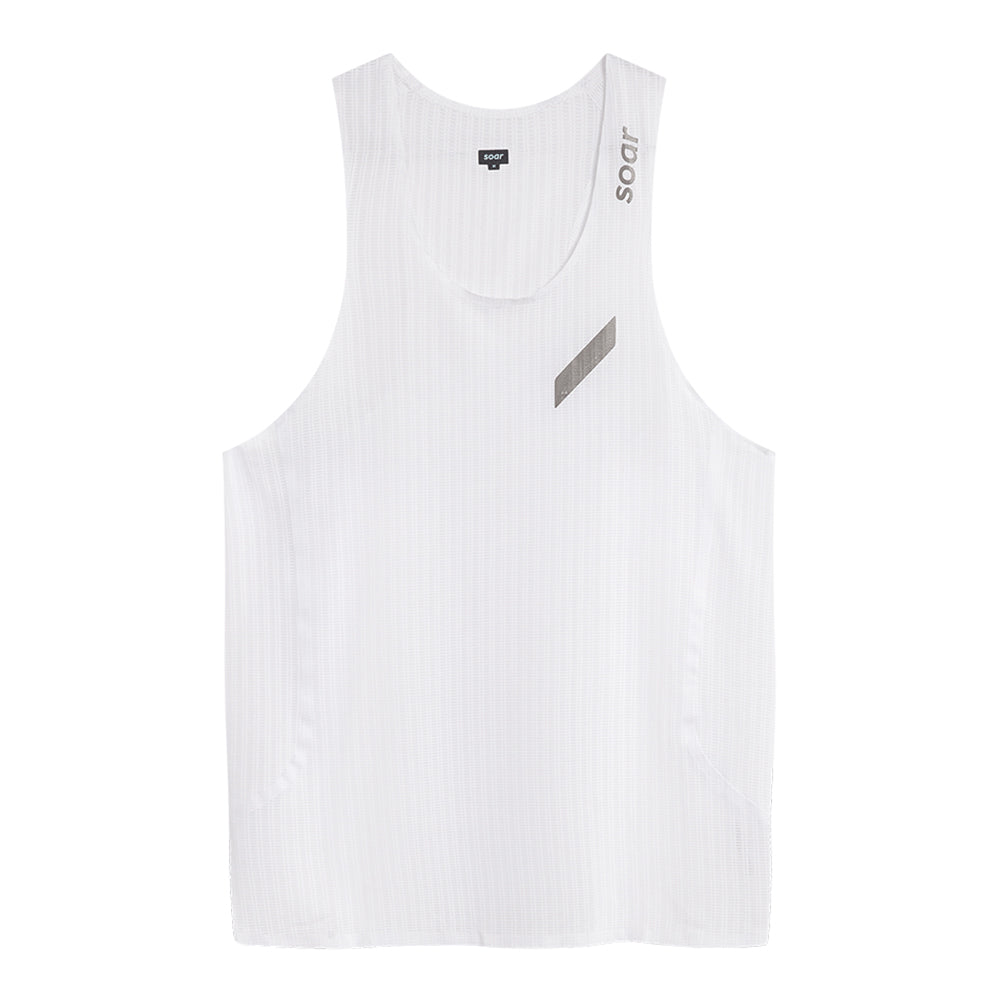 Soar Men's Race Vest - BlackToe Running#colour_white-silver