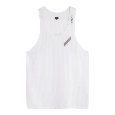 Soar Men's Race Vest - BlackToe Running#colour_white-silver