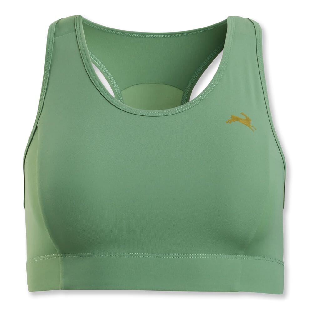 Tracksmith Women's Allston Bra Women's Tops - BlackToe Running#colour_ivy