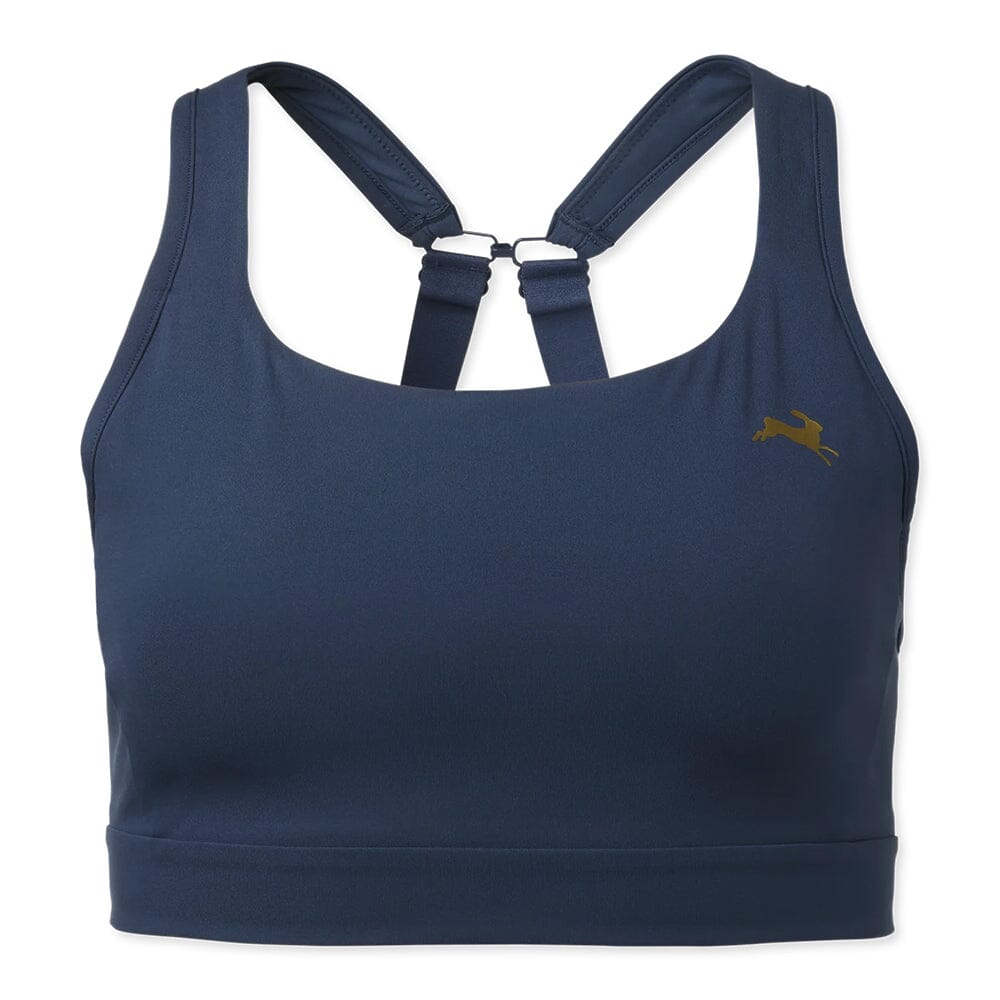 Tracksmith Women's Allston Adjustable Bra - BlackToe Running#colour_navy