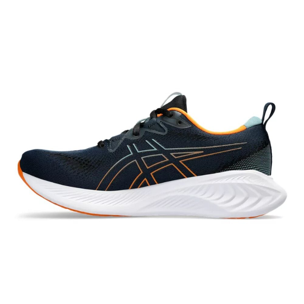 Asics Men's Gel-Cumulus 25 Men's Shoes- BlackToe Running#colour_french-blue-bright-orange