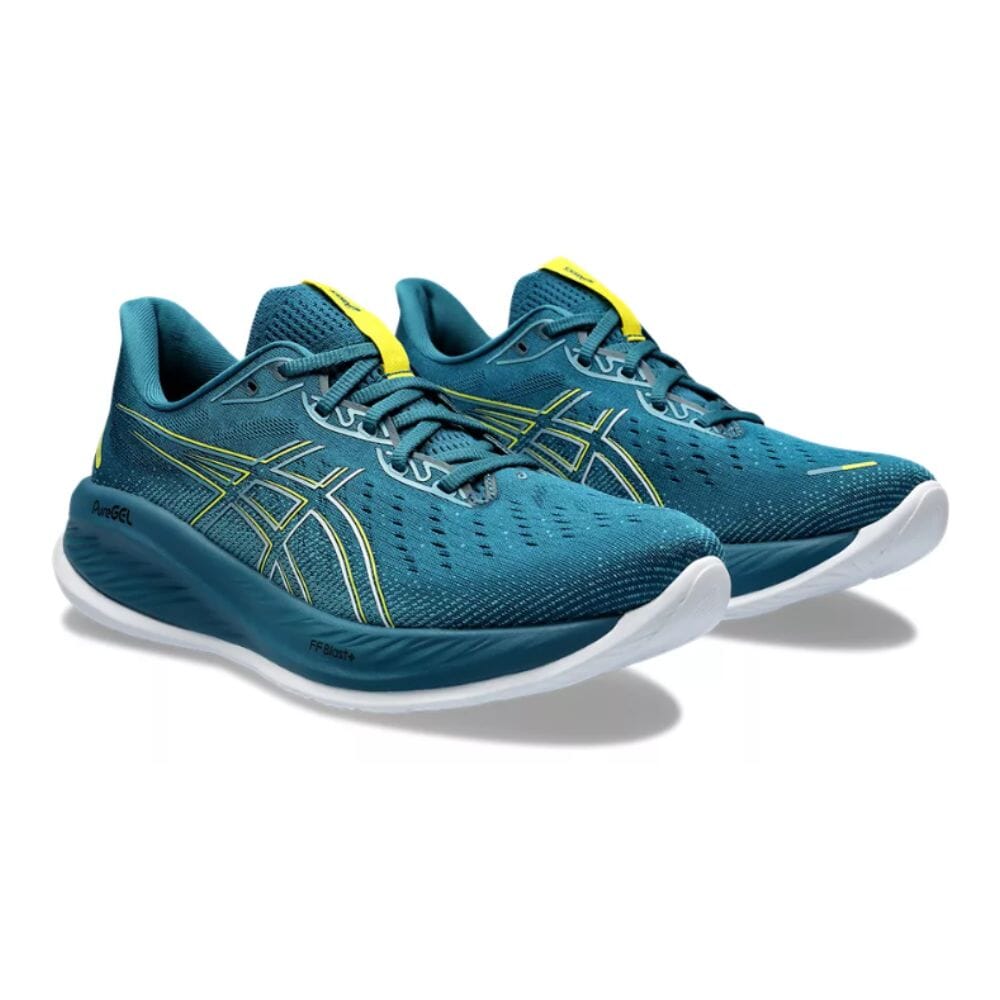 Asics Women's Gel-Cumulus 26 Men's Shoes - BlackToe Running#colour_evening-teal-bright-yellow