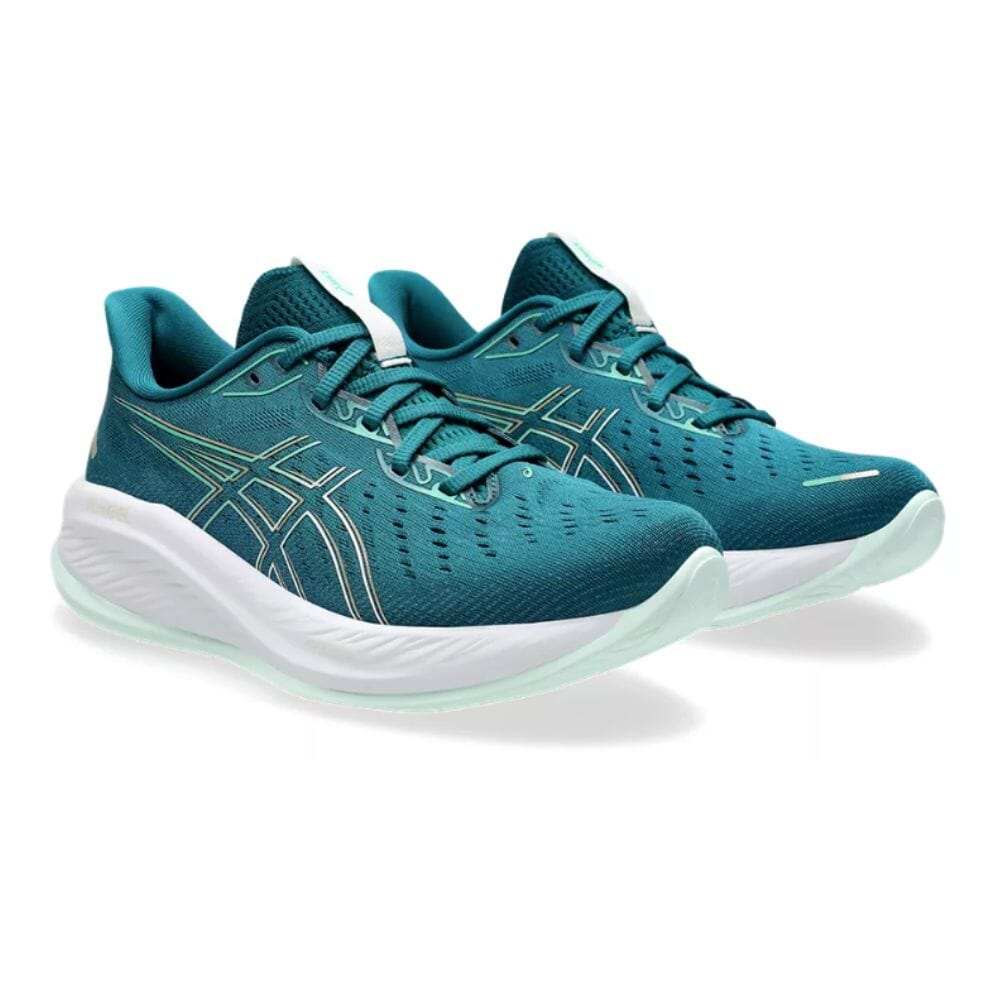 Asics Women's Gel-Cumulus 26 Women's Shoes - BlackToe Running#colour_rich-teal-pale-mint