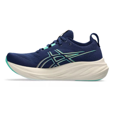 Asics Women's Gel-Nimbus 26 Women's Shoes - BlackToe Running#colour_blue-expanse-aurora-green