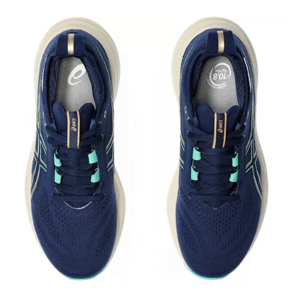 Asics Women's Gel-Nimbus 26 Women's Shoes - BlackToe Running#colour_blue-expanse-aurora-green