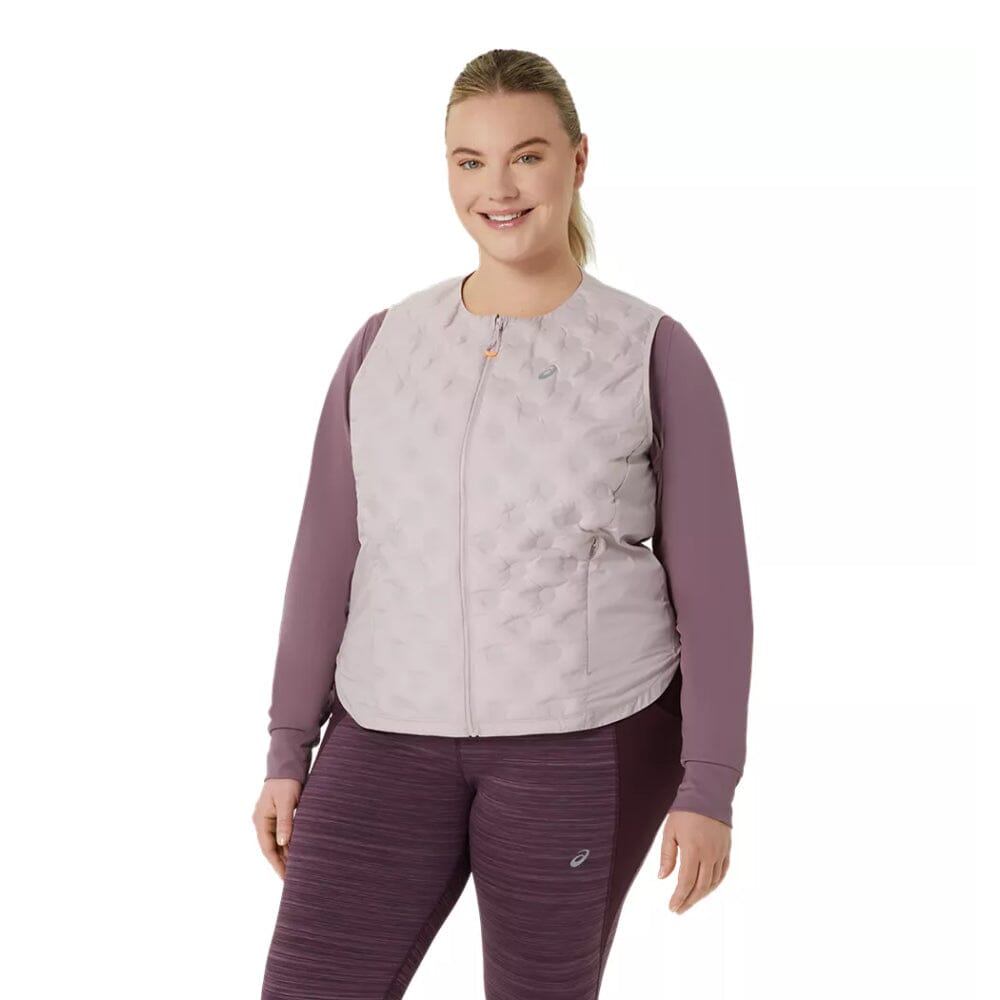 Asics Women's Nagino Run Padded Gilet - BlackToe Running#colour_watershed-rose
