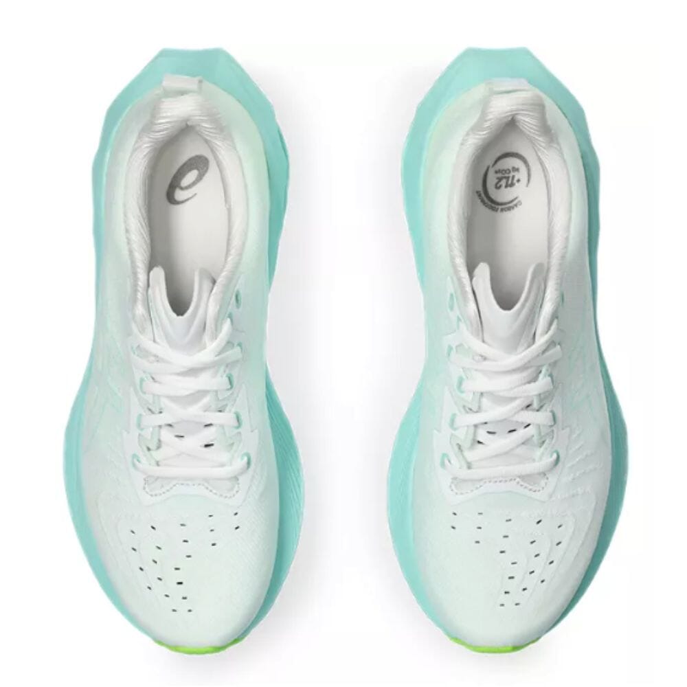 Asics Women's Novablast 4 - BlackToe Running#colour_white-illuminate-mint