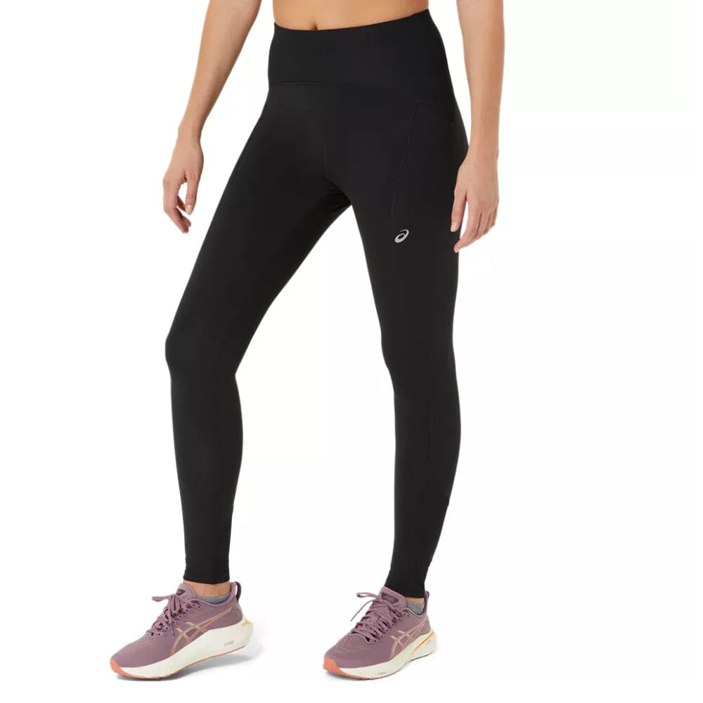 Asics Women's Road Winter High Waist Tight - BlackToe Running