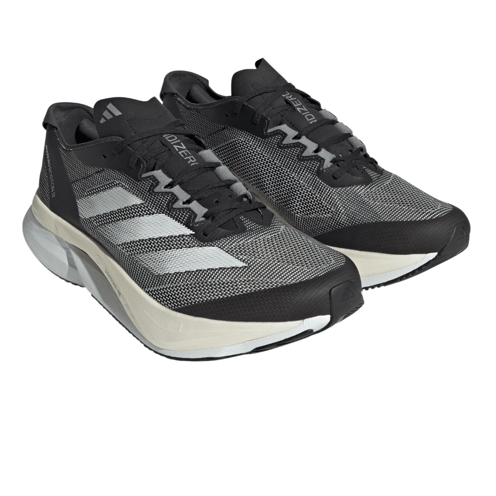 Adidas Men's Adizero Boston 12 Women's Shoes - BlackToe Running#colour_core-black-cloud-white-carbon