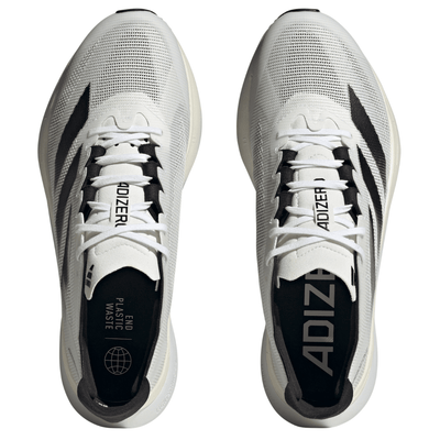 Adidas Men's Adizero Boston 12 Women's Shoes - BlackToe Running#colour_cloud-white-silver-metallic-grey-five