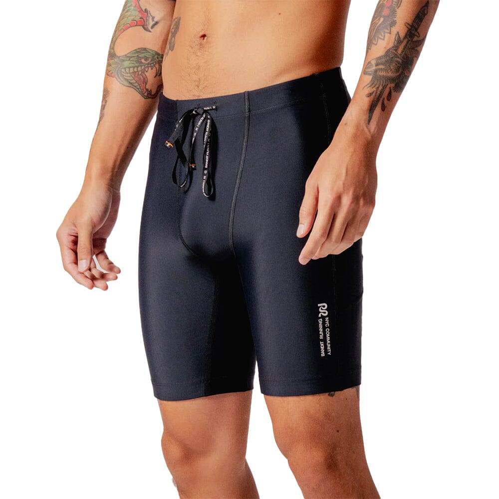 Bandit Running Men's Superbeam™ Next Gen 7 Pocket Half Tights - BlackToe Running#colour_black