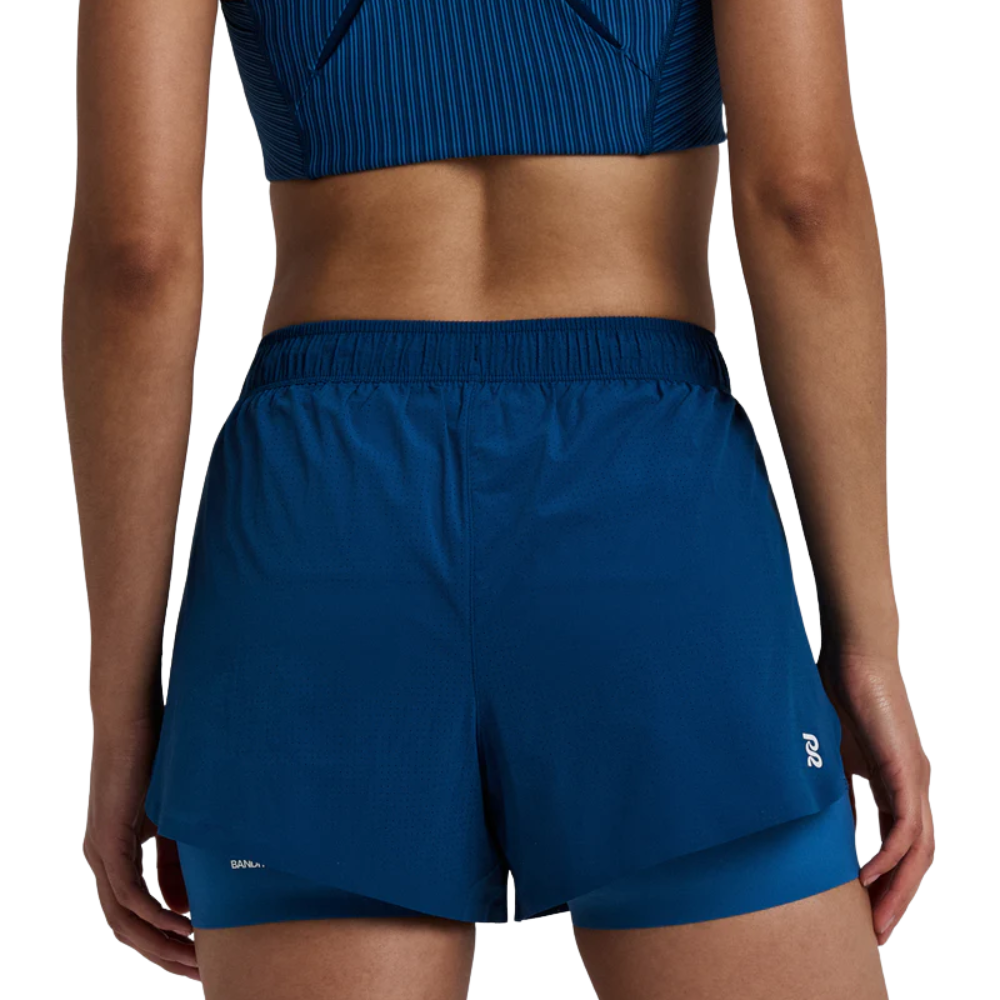 Bandit Women’s Vento™ 2-in-1 Run Short - BlackToe Running#colour_ink-blue-aegean