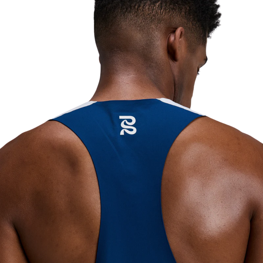 Bandit Running Men's Specter Race Singlet - BlackToe Running#colour_undertow-ink-blue-multi