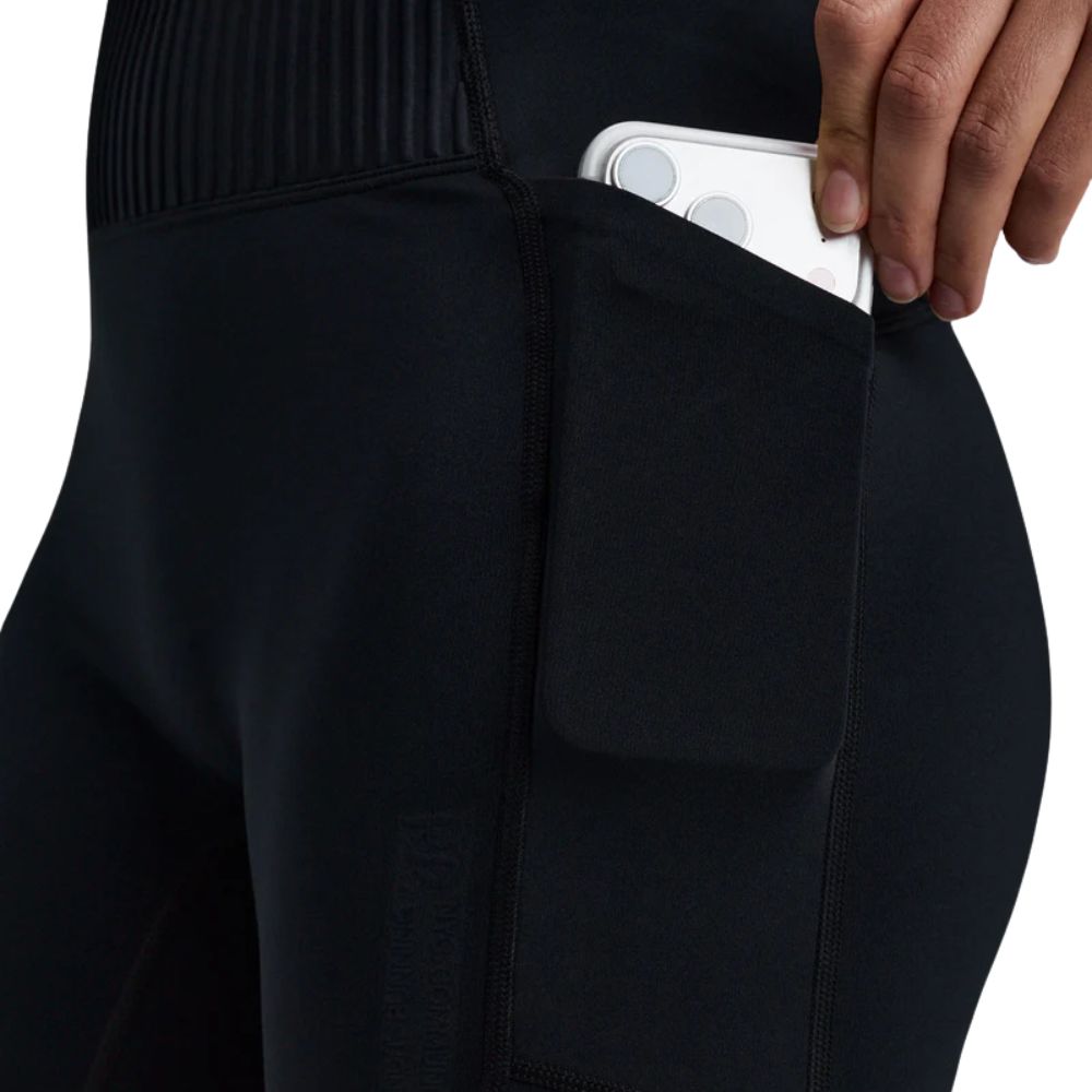 Bandit Running Women's Stamina-V High Waist 5" Compression Short - BlackToe Running#colour_black