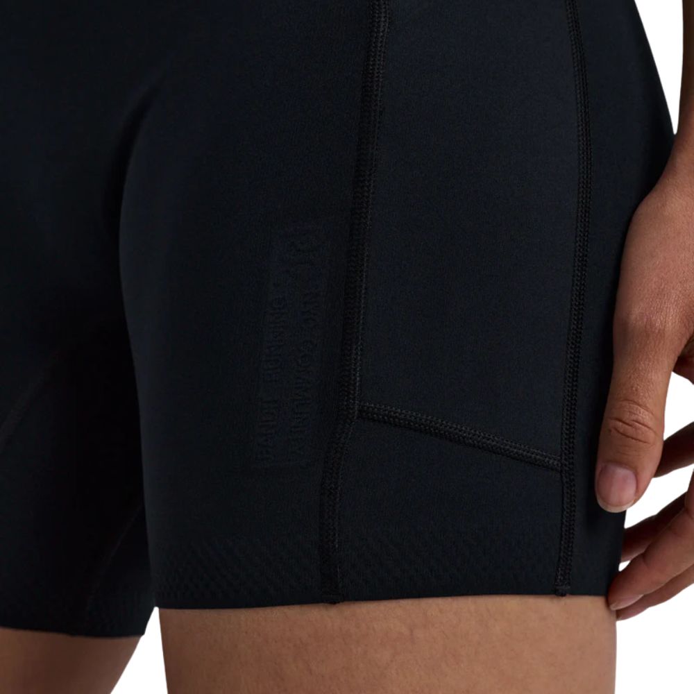 Bandit Running Women's Stamina-V High Waist 5" Compression Short - BlackToe Running#colour_black