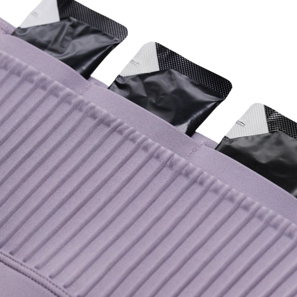 Bandit Running Women's Stamina-V High Waist 5" Compression Short - BlackToe Running#colour_violet-fog