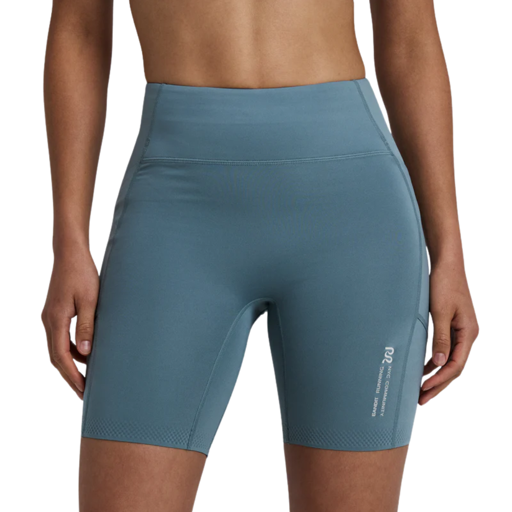 Bandit Women’s Stamina™ High Waist 7" Compression Short - BlackToe Running#colour_tranquil-blue