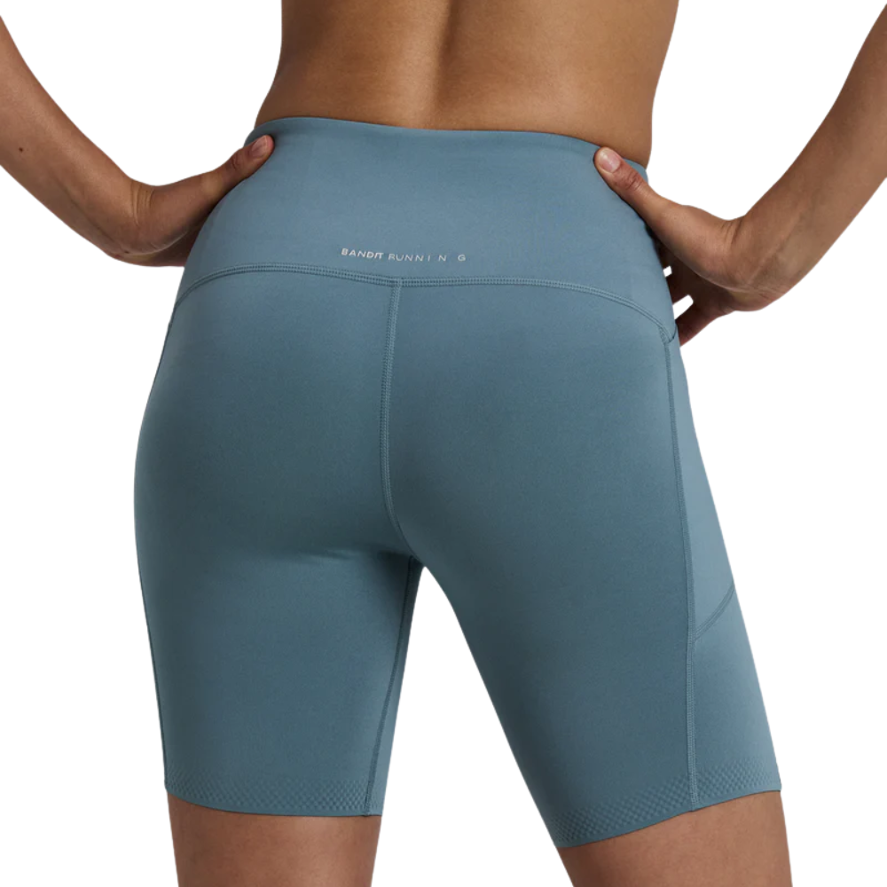 Bandit Women’s Stamina™ High Waist 7" Compression Short - BlackToe Running#colour_tranquil-blue
