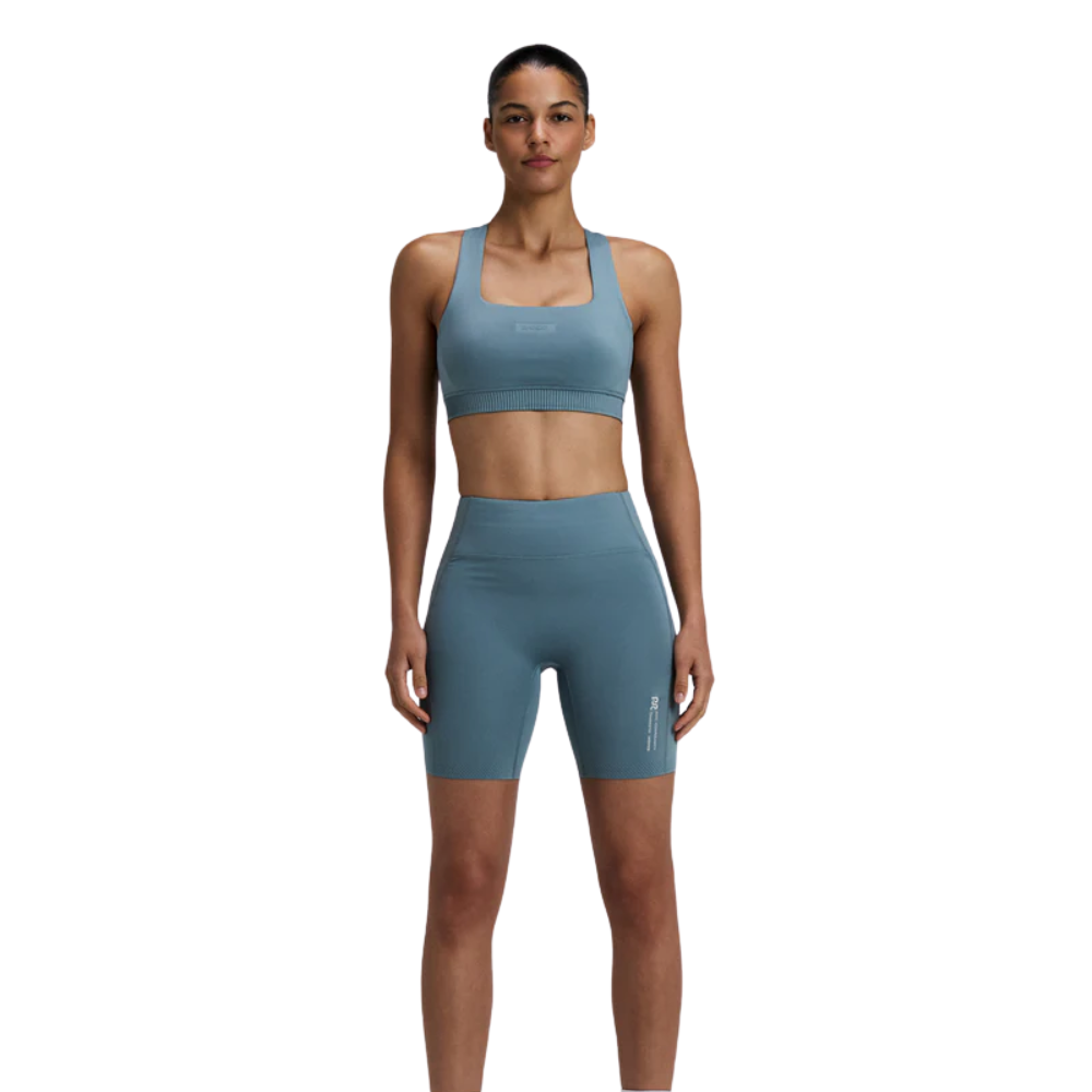 Bandit Women’s Stamina™ High Waist 7" Compression Short - BlackToe Running#colour_tranquil-blue