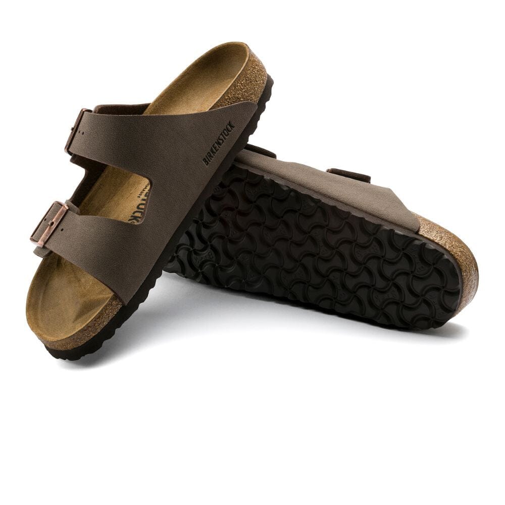 Birkenstock Men's Arizona Birkibuc - BlackToe Running#colour_mocha