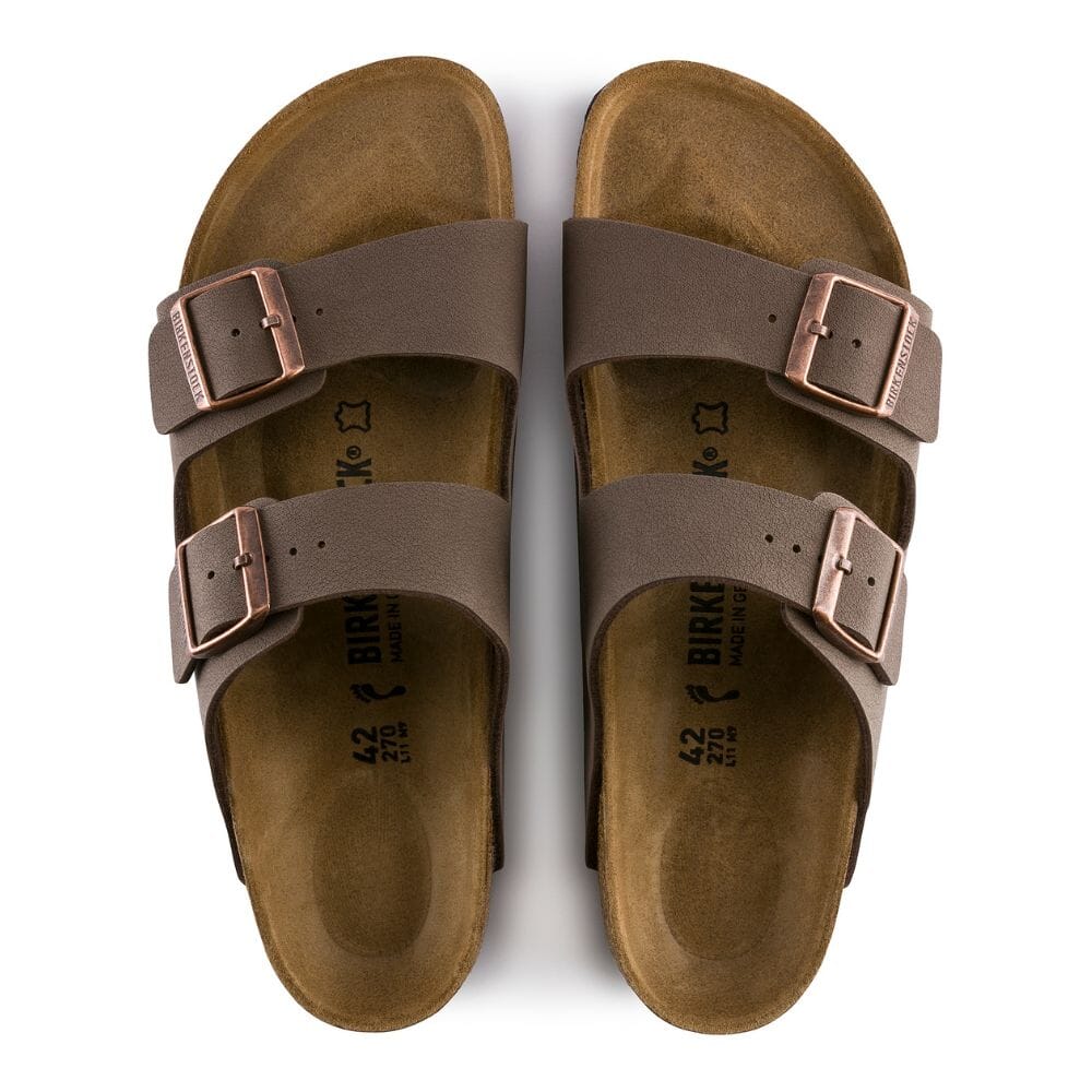 Birkenstock Men's Arizona Birkibuc - BlackToe Running#colour_mocha