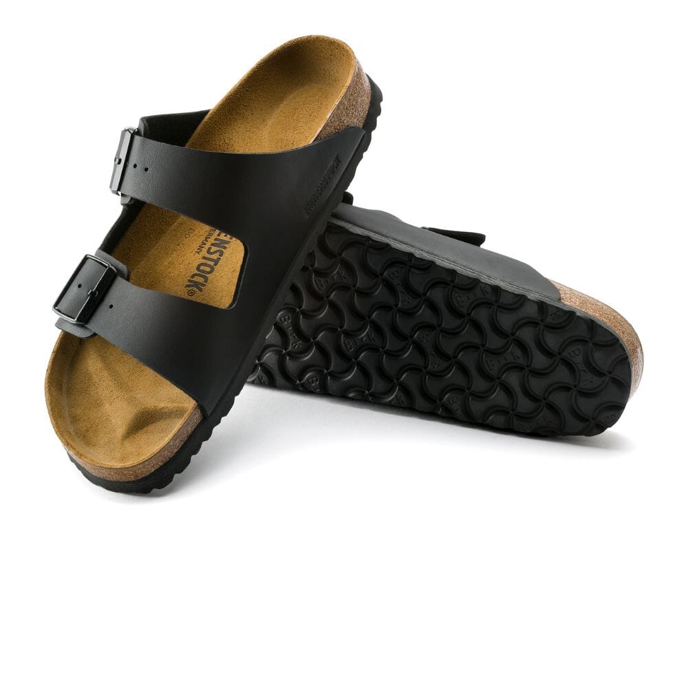 Birkenstock Men's Arizona Birko-Flor - BlackToe Running#colour_black