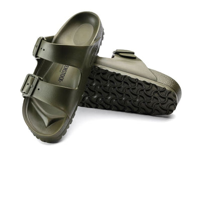 Birkenstock Men's Arizona Essentials EVA - BlackToe Running#colour_khaki