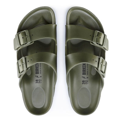 Birkenstock Men's Arizona Essentials EVA - BlackToe Running#colour_khaki