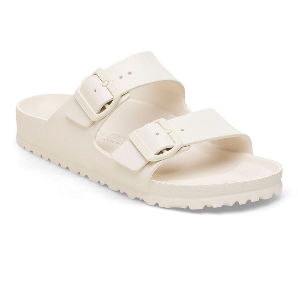 BirkBirkenstock Women's Arizona Essentials EVA - BlackToe Running#colour_eggshell