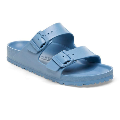 BirkBirkenstock Women's Arizona Essentials EVA - BlackToe Running#colour_elemental-blue