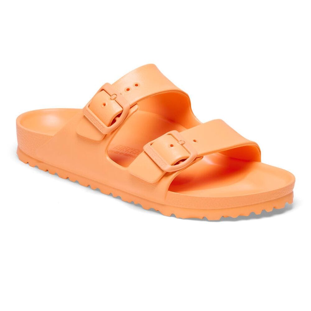 BirkBirkenstock Women's Arizona Essentials EVA - BlackToe Running#colour_papaya