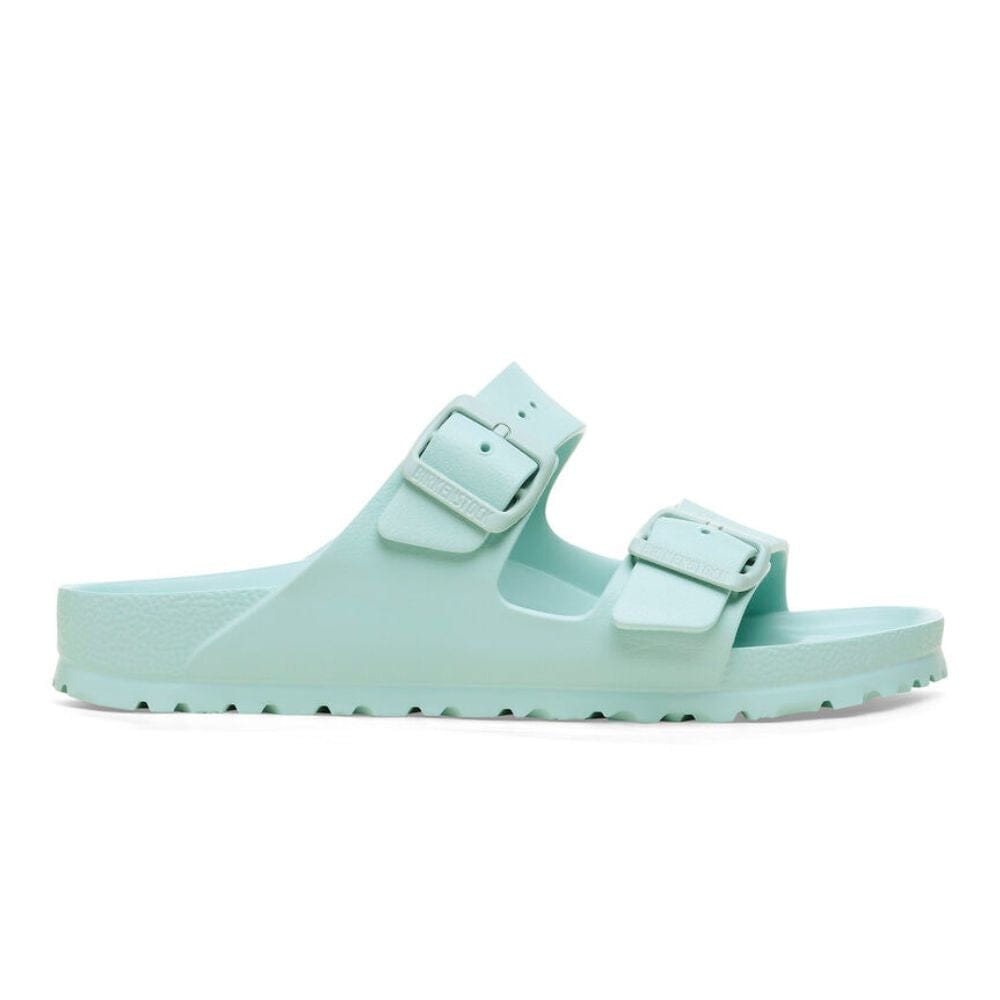 BirkBirkenstock Women's Arizona Essentials EVA - BlackToe Running#colour_surf-green