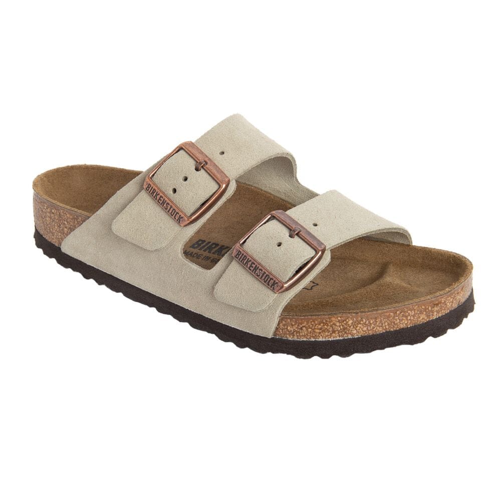 Birkenstock Women's Arizona Suede - BlackToe Running#colour_taupe