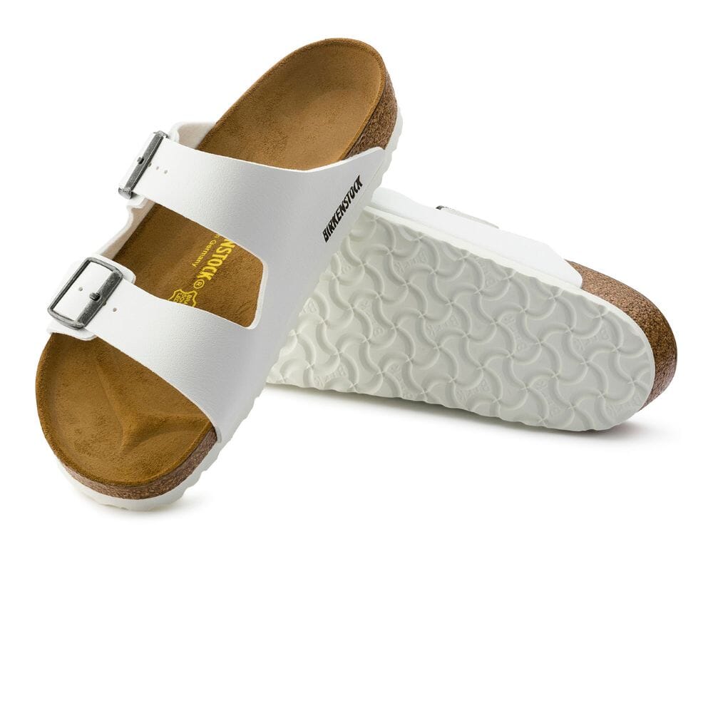 Birkenstock Women's Arizona Birko-Flor - BlackToe Running#colour_white