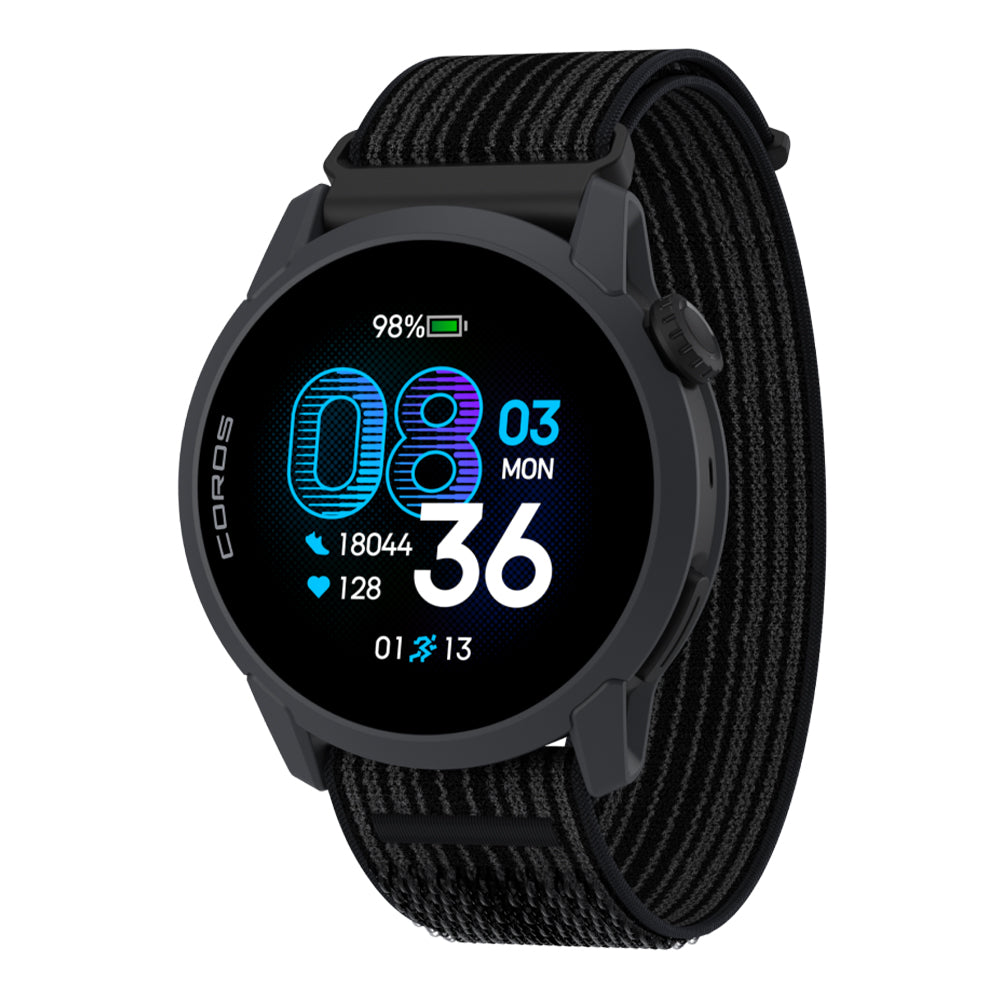 Coros Pace 4 - BlackToe Running#colour_black-with-black-nylon-band