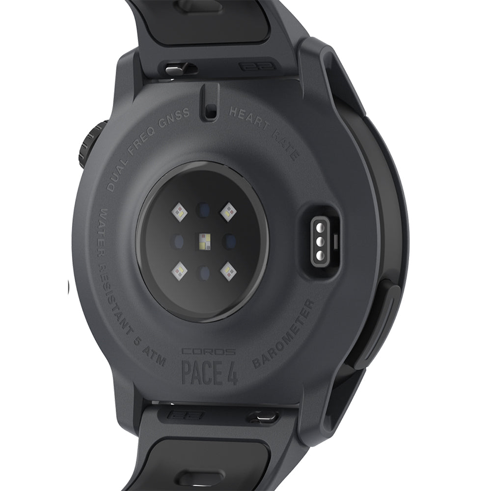 Coros Pace 4 - BlackToe Running#colour_black-with-black-silicone-band