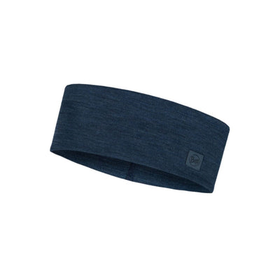 Buff Merino Wide Headband Headwear - BlackToe Running#colour_night-blue