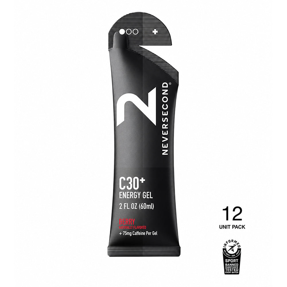Neversecond C30+ Energy Gel Box of 12 - BlackToe Running#flavour_berry