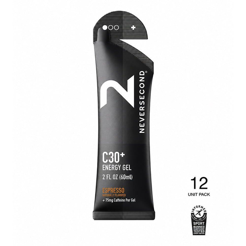 Neversecond C30+ Energy Gel Box of 12 - BlackToe Running#flavour_espresso