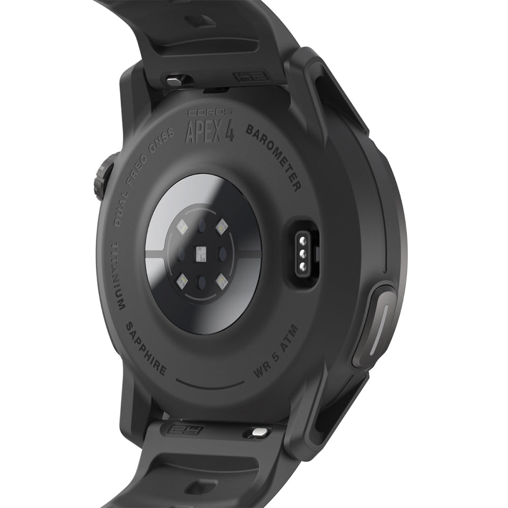 Coros APEX 4 Premium Multisport GPS Watch - BlackToe Running