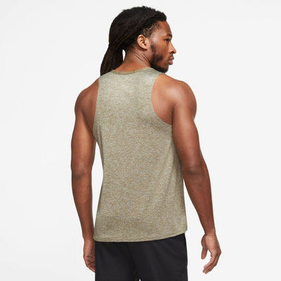 Nike Men's Dri-FIT Rise 365 Tank Men's Tops - BlackToe Running#colour_neutral-olive-reflective-silver