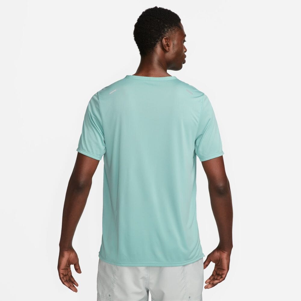 Nike Rise 365 Men's Dri-FIT Short-Sleeve Running Top Men's Top - BlackToe Running#colour_mineral-green-reflective-silver