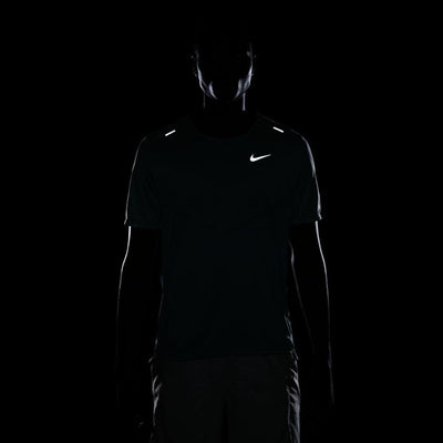 Nike Rise 365 Men's Dri-FIT Short-Sleeve Running Top Men's Top - BlackToe Running#colour_mineral-green-reflective-silver