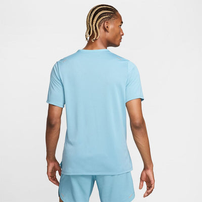 Nike Men's Rise 365 Dri-FIT Short-Sleeve Running Top - BlackToe Running#colour_denim-turq-reflective-silver
