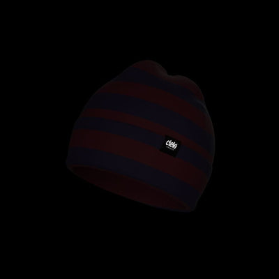 Ciele CR3 Beanie - BlackToe Running#colour_malbec-bars