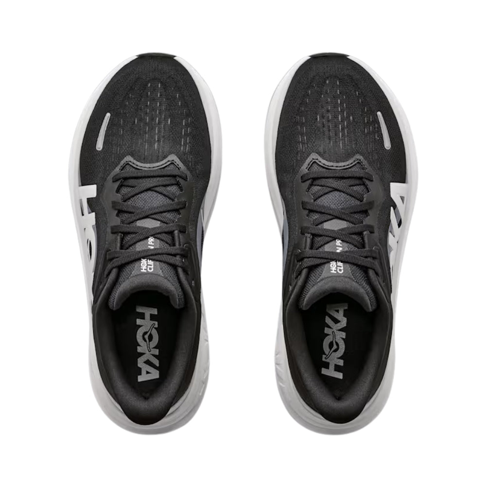 Hoka Men's Clifton Pro - BlackToe Running#colour_cosmic-grey-black